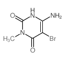 2,4(1H,3H)-Pyrimidinedione,6-amino-5-bromo-3-methyl- picture