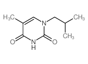 5-methyl-1-(2-methylpropyl)pyrimidine-2,4-dione structure