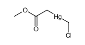 (chloromethyl)(2-methoxy-2-oxoethyl)mercury Structure