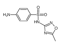 4-amino-N-(5-methyl-1,2,4-oxadiazol-3-yl)benzenesulfonamide Structure
