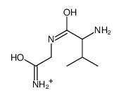 [1-[(2-amino-2-oxoethyl)amino]-3-methyl-1-oxobutan-2-yl]azanium Structure