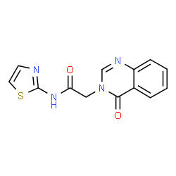 2-(4-Oxo-3(4H)-quinazolinyl)-N-(1,3-thiazol-2-yl)acetamide结构式
