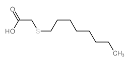 2-octylsulfanylacetic acid结构式