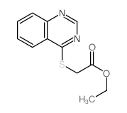 ethyl 2-quinazolin-4-ylsulfanylacetate Structure