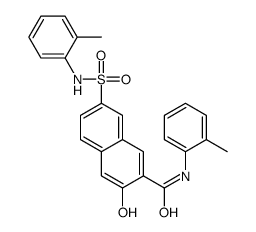 3-hydroxy-N-(2-methylphenyl)-7-[(2-methylphenyl)sulfamoyl]naphthalene-2-carboxamide Structure