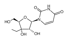 3'-C-ethyluridine Structure