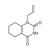 1-N-Allyl-5,6-tetramethyleneuracil结构式