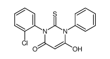 1-Phenyl-3-(o-chlorophenyl)-2-thiobarbituric acid结构式