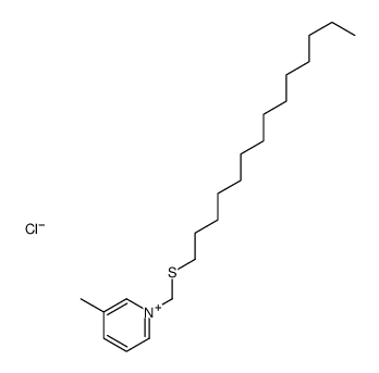 3-methyl-1-(tetradecylsulfanylmethyl)pyridin-1-ium,chloride结构式