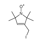 3-IODOMETHYL-(1-OXY-2,2,5,5-TETRAMETHYLPYRROLINE) Structure