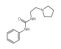 3-phenyl-1-(2-pyrrolidin-1-ylethyl)urea结构式