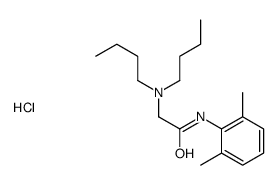 dibutyl-[(2,6-dimethylphenyl)carbamoylmethyl]azanium chloride Structure