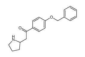 4'-benzyloxy-2-pyrrolidin-2-ylacetophenone结构式