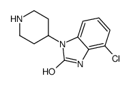 7-chloro-3-piperidin-4-yl-1H-benzimidazol-2-one结构式