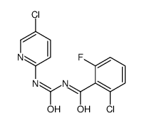 2-chloro-N-[(5-chloropyridin-2-yl)carbamoyl]-6-fluorobenzamide结构式