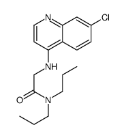 2-[(7-chloroquinolin-4-yl)amino]-N,N-dipropyl-acetamide结构式