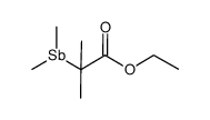 2-dimethylstibanyl-2-methylpropionic acid ethyl ester结构式