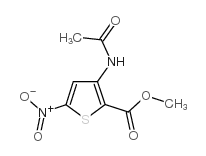 Methyl 3-(acetylamino)-5-nitrothiophene-2-carboxylate structure