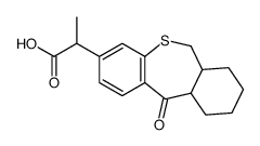 2-(11-oxo-6a,7,8,9,10,10a-hexahydro-6H-benzo[c][1]benzothiepin-3-yl)propanoic acid Structure