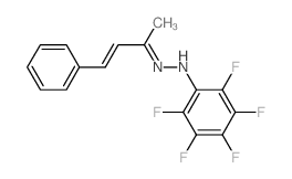 2,3,4,5,6-pentafluoro-N-(4-phenylbut-3-en-2-ylideneamino)aniline structure