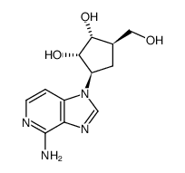 carbocyclic 3-deazaadenosine Structure