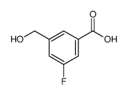 3-Fluoro-5-(hydroxymethyl)benzoic acid Structure