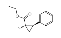 ethyl 2-phenyl-1-methyl-cyclopropane-1-carboxylate结构式