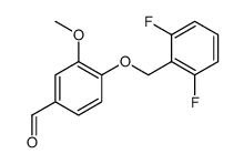 4-[(2,6-difluorophenyl)methoxy]-3-methoxybenzaldehyde结构式