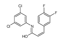 N-(3,5-dichlorophenyl)-3-(3,4-difluorophenyl)prop-2-enamide结构式