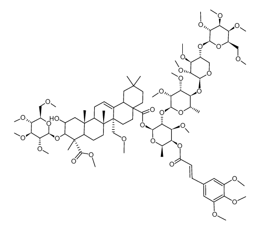 onjisaponini E tetradeca-O-methyl ether monomethyl ester Structure