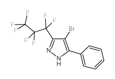 4-溴-3-七氟丙基-5-苯基吡唑结构式