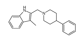 3-methyl-2-[(4-phenylpiperidin-1-yl)methyl]-1H-indole Structure