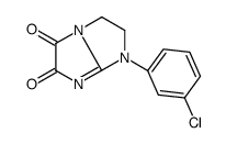 1-(3-chlorophenyl)-2,3-dihydroimidazo[1,2-a]imidazole-5,6-dione结构式