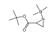 N-Trimethylsilyl-2-(t-butoxycarbonyl)-aziridine Structure