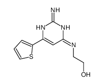 2-[(2-amino-6-thiophen-2-ylpyrimidin-4-yl)amino]ethanol Structure