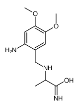 2-[(2-amino-4,5-dimethoxyphenyl)methylamino]propanamide结构式