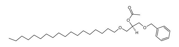 2-O-Acetyl-3-O-benzyl-1-O-octadecyl-sn-glycerin结构式