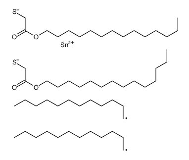 tetradecyl 4,4-didodecyl-7-oxo-8-oxa-3,5-dithia-4-stannadocosanoate结构式
