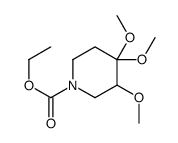 ethyl 3,4,4-trimethoxypiperidine-1-carboxylate Structure