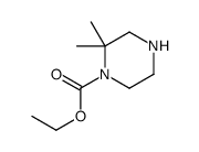 1-Piperazinecarboxylicacid,2,2-dimethyl-,ethylester(9CI) Structure