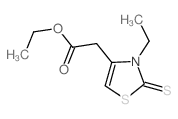 ethyl 2-(3-ethyl-2-sulfanylidene-1,3-thiazol-4-yl)acetate结构式