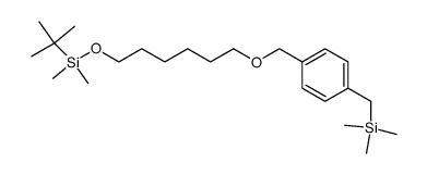 tert-butyldimethyl{[6-({4-[(trimethylsilyl)methyl]benzyl}oxy)hexyl]oxy}silane Structure