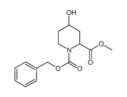 4-HYDROXY-PIPERIDINE-1,2-DICARBOXYLIC ACID 1-BENZYL ESTER 2-METHYL ESTER结构式