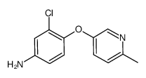 3-Chloro-4-((6-methylpyridin-3-yl)oxy)aniline Structure