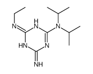 N-ethyl-N',N''-bis(isopropyl)-1,3,5-triazine-2,4,6-triamine结构式