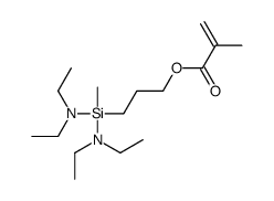 3-[bis(diethylamino)methylsilyl]propyl methacrylate结构式