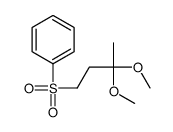 3,3-dimethoxybutylsulfonylbenzene结构式