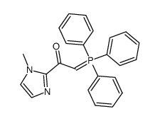 1-(1-methyl-1H-imidazole-2-yl)-2-(triphenylphosphoranylidene)-ethanone Structure