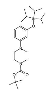 tert-butyl 4-(3-((triisopropylsilyl)oxy)phenyl)piperazine-1-carboxylate结构式