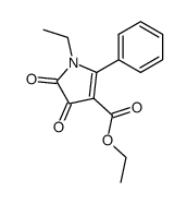 1-Ethyl-4,5-dioxo-2-phenyl-4,5-dihydro-1H-pyrrole-3-carboxylic acid ethyl ester Structure